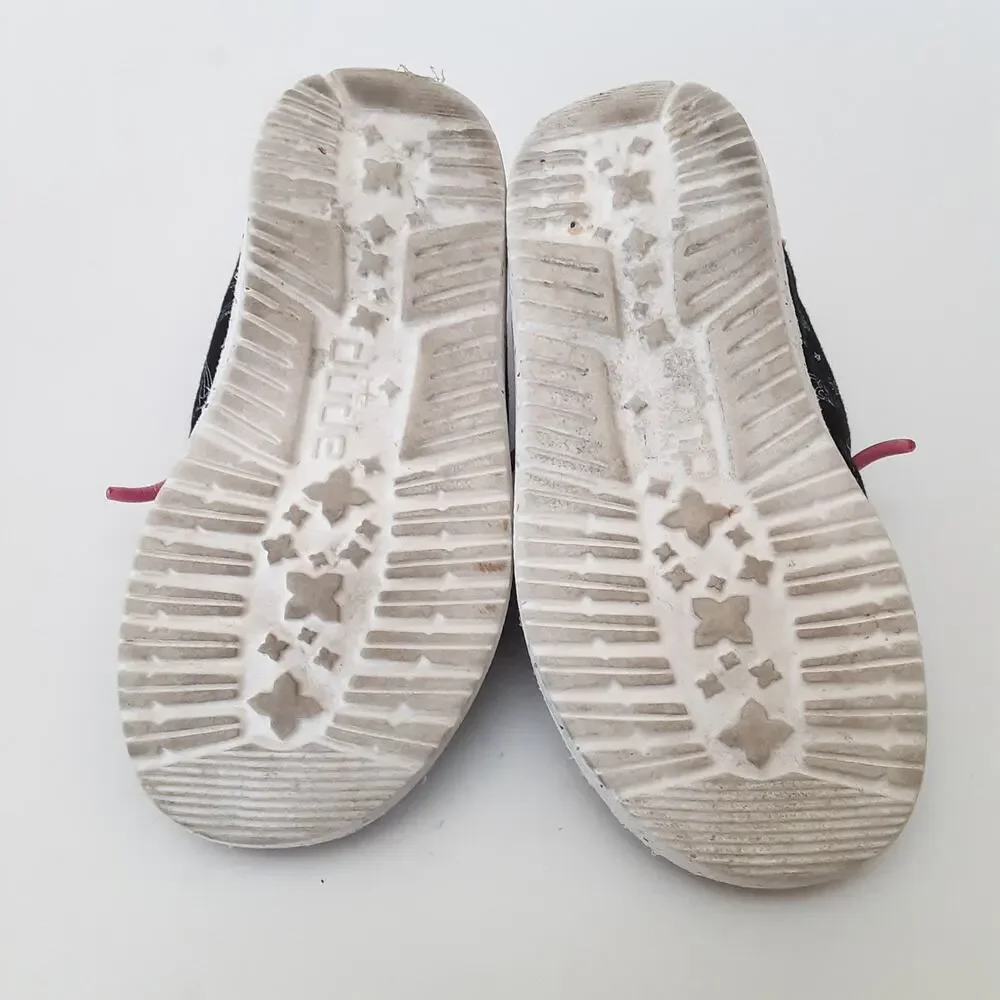 Hey Dude Wendy Sox Slip On Shoes Toddler 8 Black Unicorn Whimsical Boat Shoes